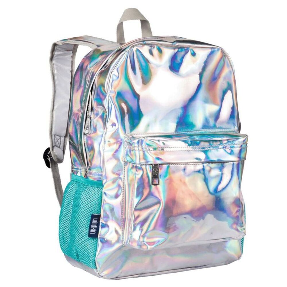 16" Spacious Kids Backpack & School Bag for Boys & Girls - Holographic